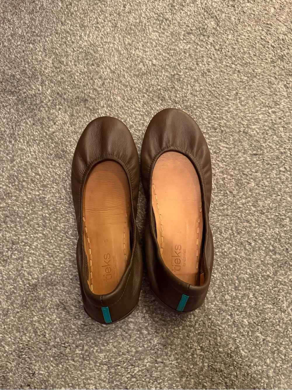 Tieks brown size 8